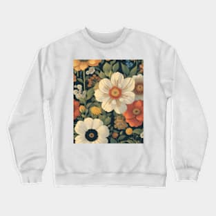 Floral Art Pattern Crewneck Sweatshirt